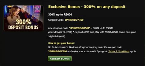 springbok casino 300 bonus|Exclusive Offer .